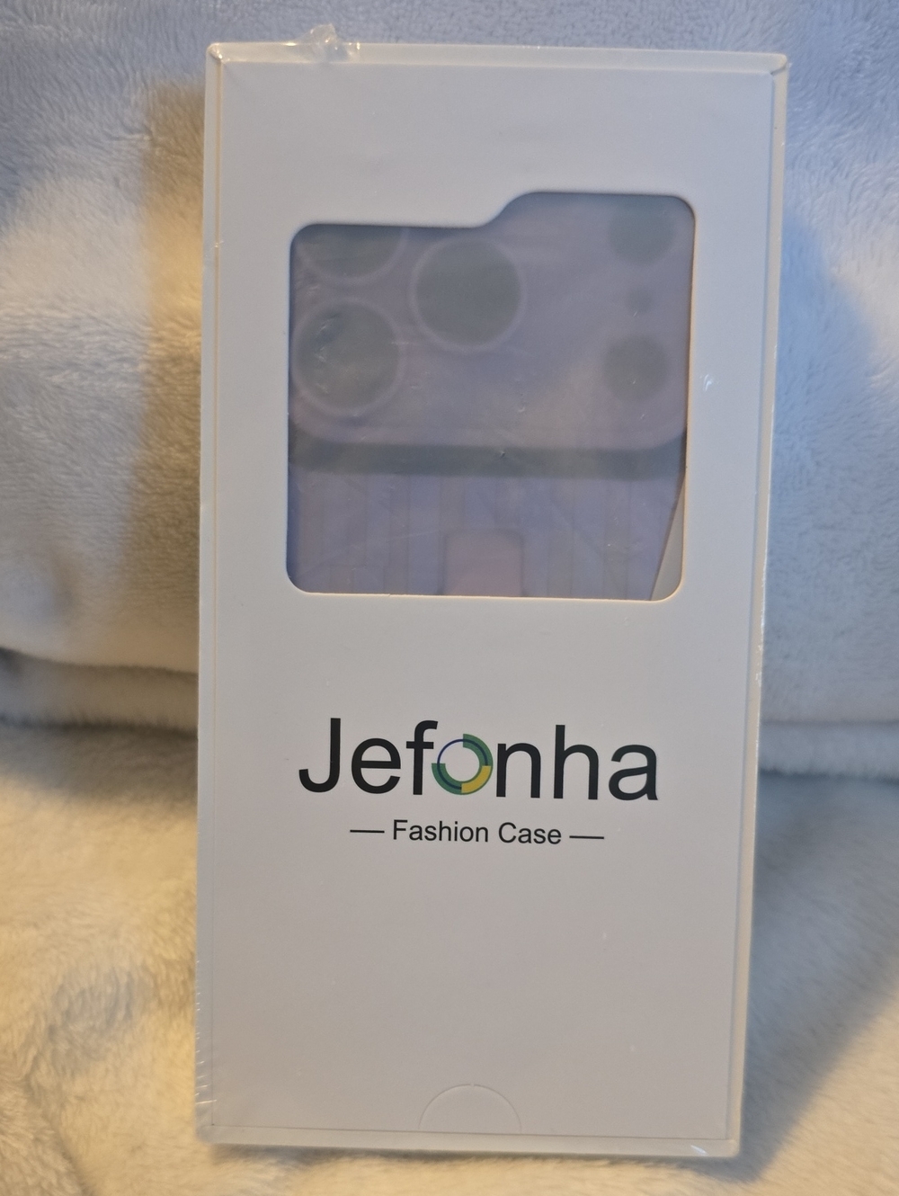 Brand New Jefonha Fashion Case - Purple Striped with Strap (Fits iPhone Pro Max)